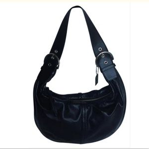 COACH Napa Leather Tortilla Hobo Handbag